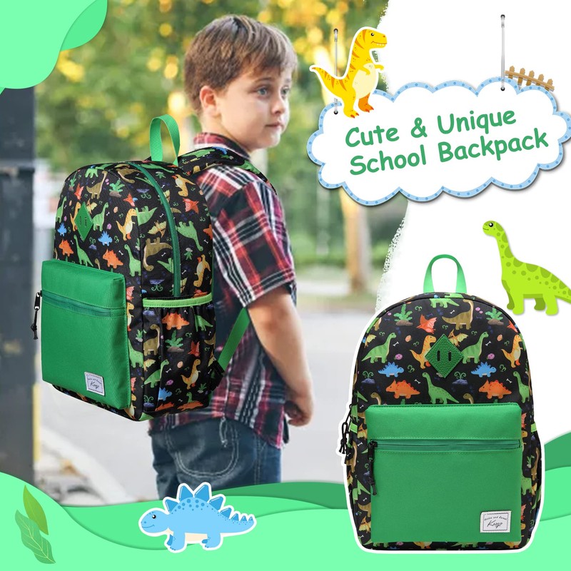 Kids Backpack for Boys, Kasqo Cute Lightweight Water Resistant Toddler