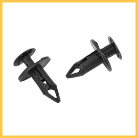 REPAIROCK 30pcs 10mm Plastic Retainer Rivet Fastener Fender Car Bumper Push Type Clips Auto Replacement Parts