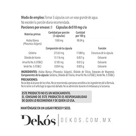 DEKÓS paquete CB+ Carbs Block | 2 frascos con 24 cápsulas de Alubia Blanca | 8 porciones c/u