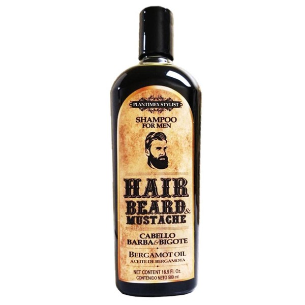 Plantimex Shampoo for Men / Hair, Beard & Mustache / contains Bergamota Oil