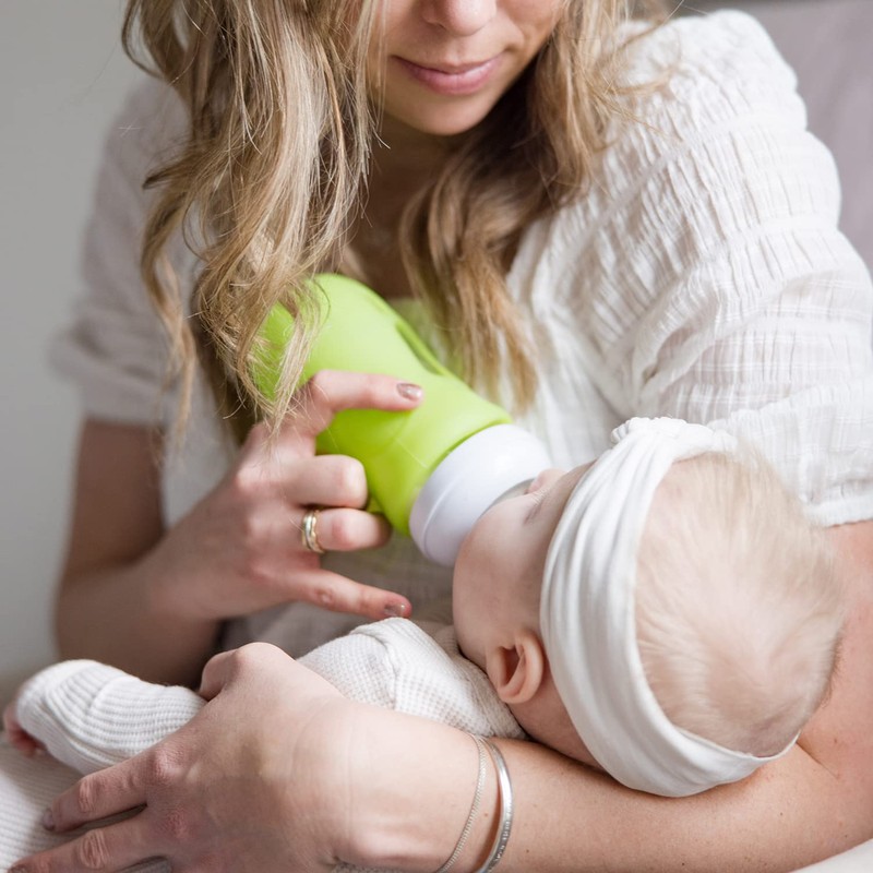 Olababy Silicone Sleeve for Avent Natural Glass Baby Bottles (4
