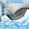 BECROWM Dog Cooling Mat Self Coolings Foldable Cooling Pad for