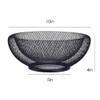 Mesh Fruit Bowl Decorative Fruit Basket Metal Candy Dish Holder
