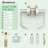 ANNFUZ Vacant Occupied Bathroom Handle Door Lock for Restroom,Privacy Keyless