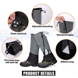 Legging Gaiter Travel Outdoor Leg Warmers Hiking Skiing Waterproof Winter Shoe Cover Boot Tourist Foot Protection Guard