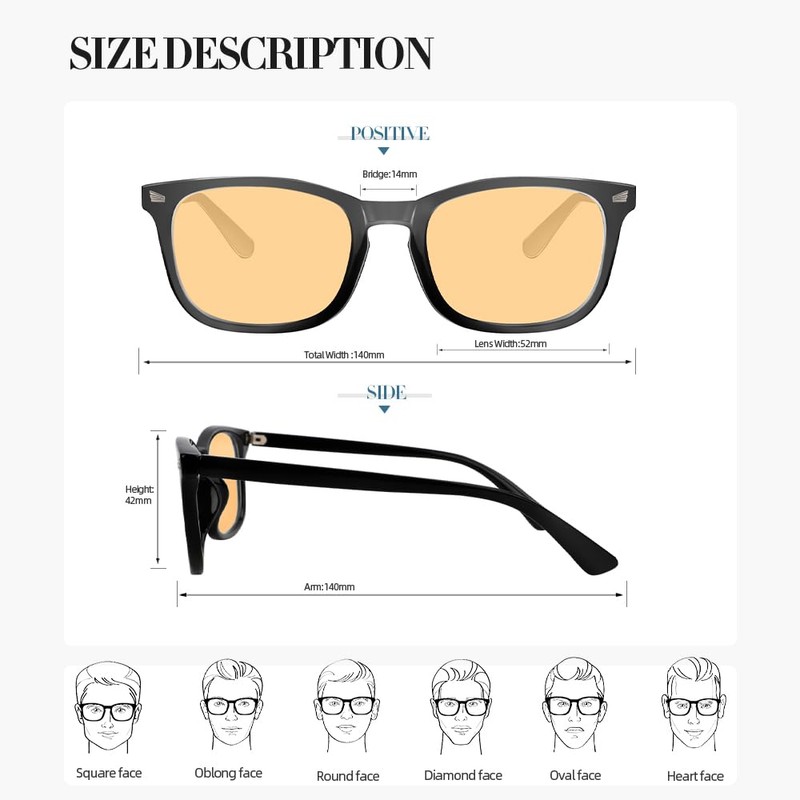 NZKNP Blue Light Blocking Glasses Gaming Blue Light Computer Glasses