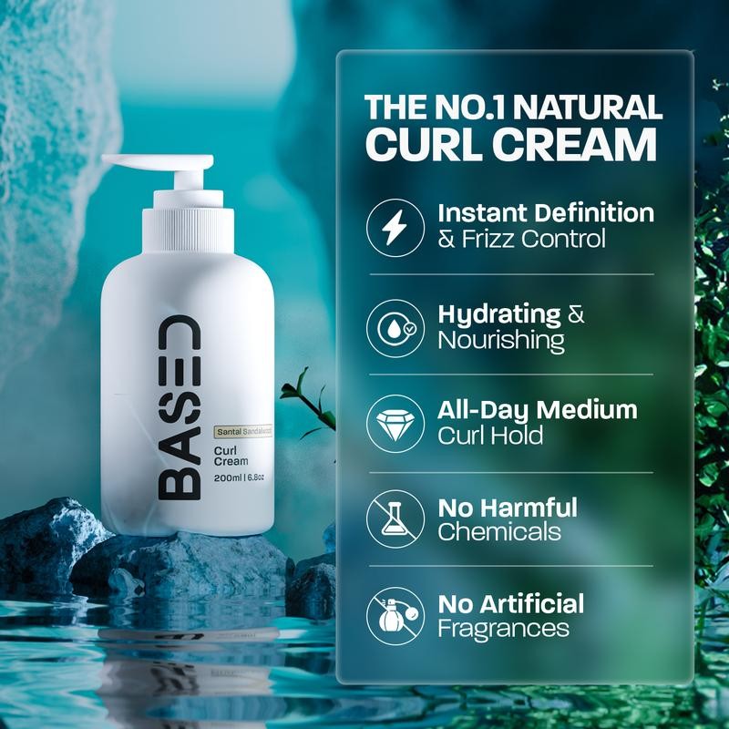 Based Bodyworks Curl Cream | Instant Definition & Hydration |