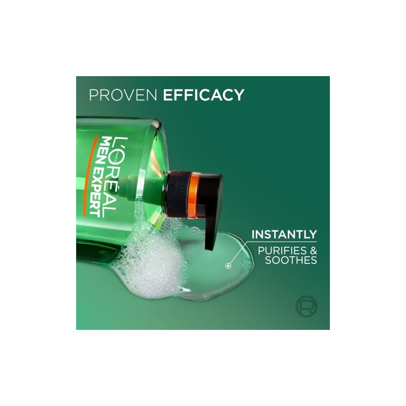 L'Oréal Men's Shower Gel, Men Expert Derma Control Anti-Blemish Body