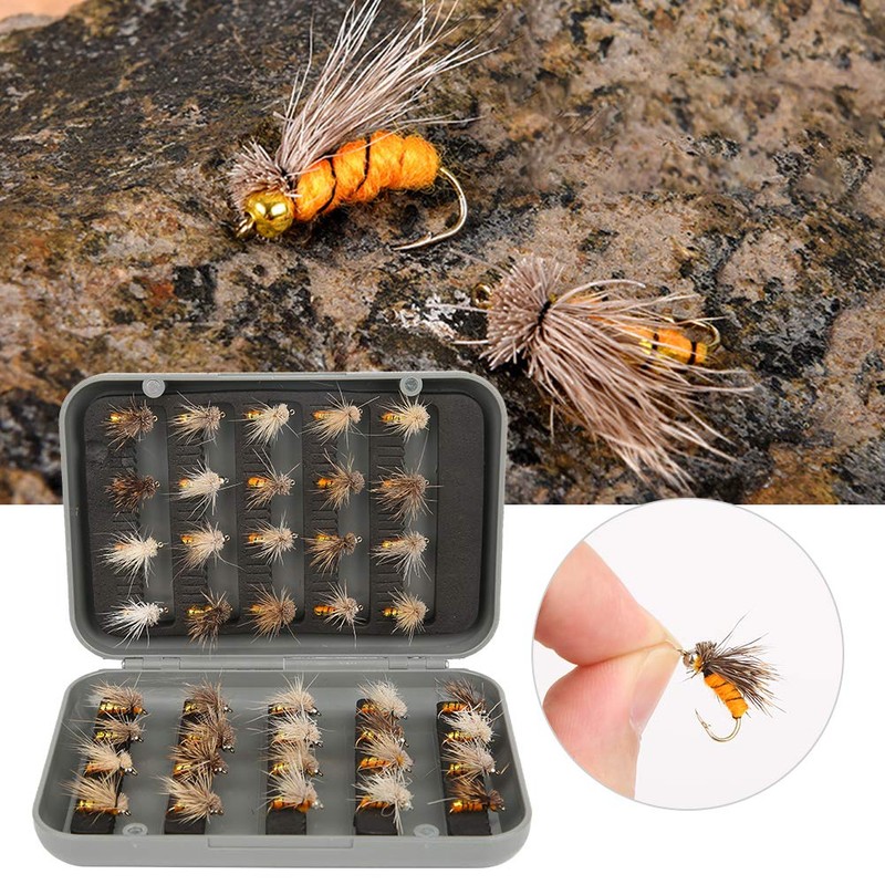 Fly Fishing Lure Kit, 40pcs A6 Fly Fishing Lure Artificial