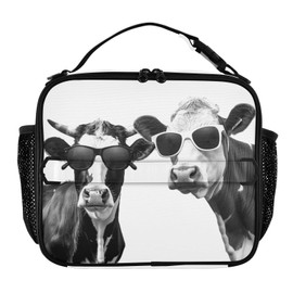 xiaotcq Highland Cow Lunch Bags for Men Women Teens Reusable Lunch Box Insulated Leakproof Lunch Tote Bag for School Camping Picnic Travel