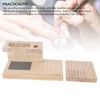 Wooden Nail Drill Stand Organizer with 81 Holes Drill Bits