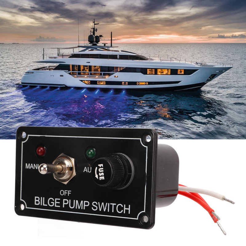 3 Way Bilge Pump Switch Rocker Toggle Switch Panel Marine