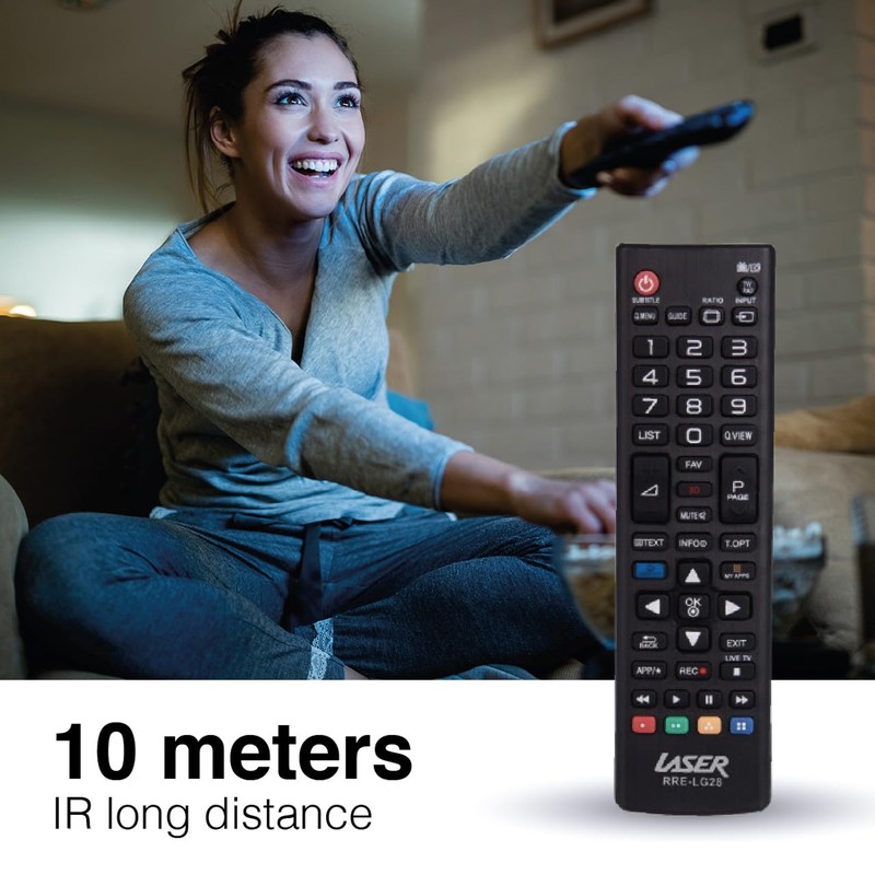 Laser Remote Control for LG TV – Compatible with LED,
