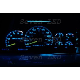 SevenLedz LED KIT for Yukon Silverado Tahoe Suburban GM 95-99 CHEVY CLUSTER Ice Blue