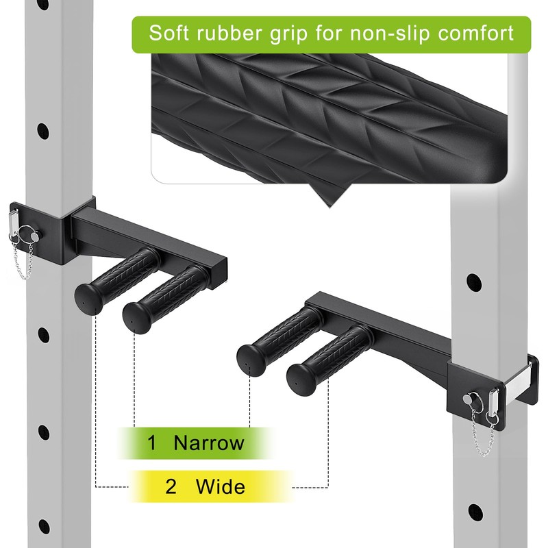 Lifeswell Dip Bar Attachment for 3" x 3" Power Rack,