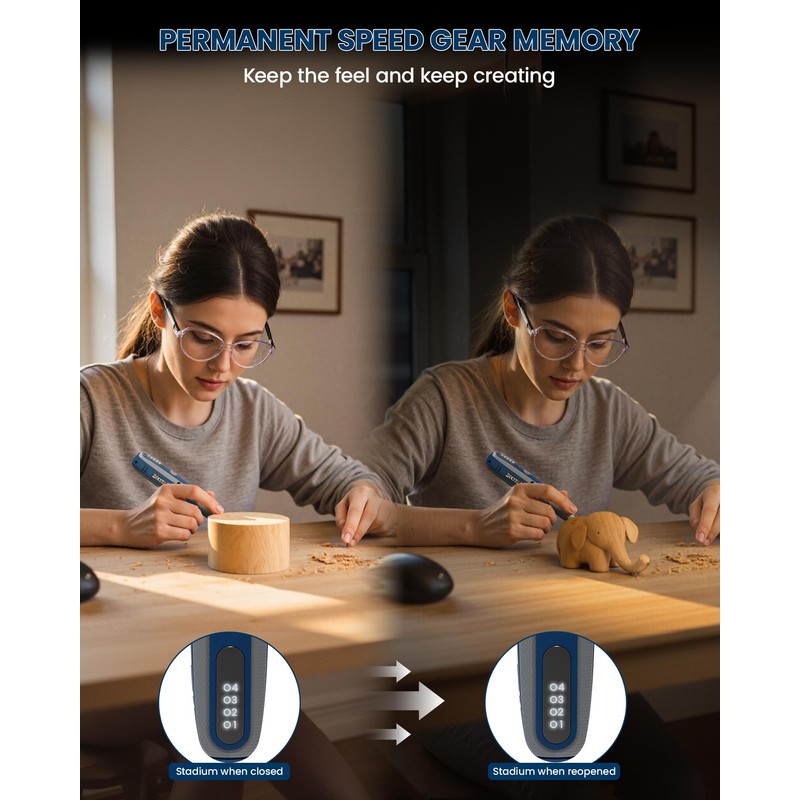 Navy Blue Cordless Rotary Tool, Rotary Tool Kit