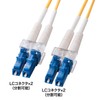 Sanwa Supply HKB-LCLC1-20N Eyeglass Type Fiber Cable (Single 8.6μm, LC
