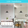 Battery Operated Pendant Lights,Rechargeable Pendant Light with Remote,Black Gold Pendant