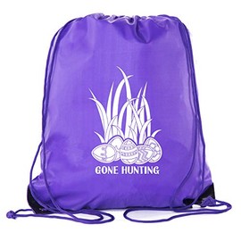 Mato & Hash Coloring Easter Cinch Bag, Funny Basket Backpack, Easter Party Bag For Kids! - Purple CA2500EasterCol S8