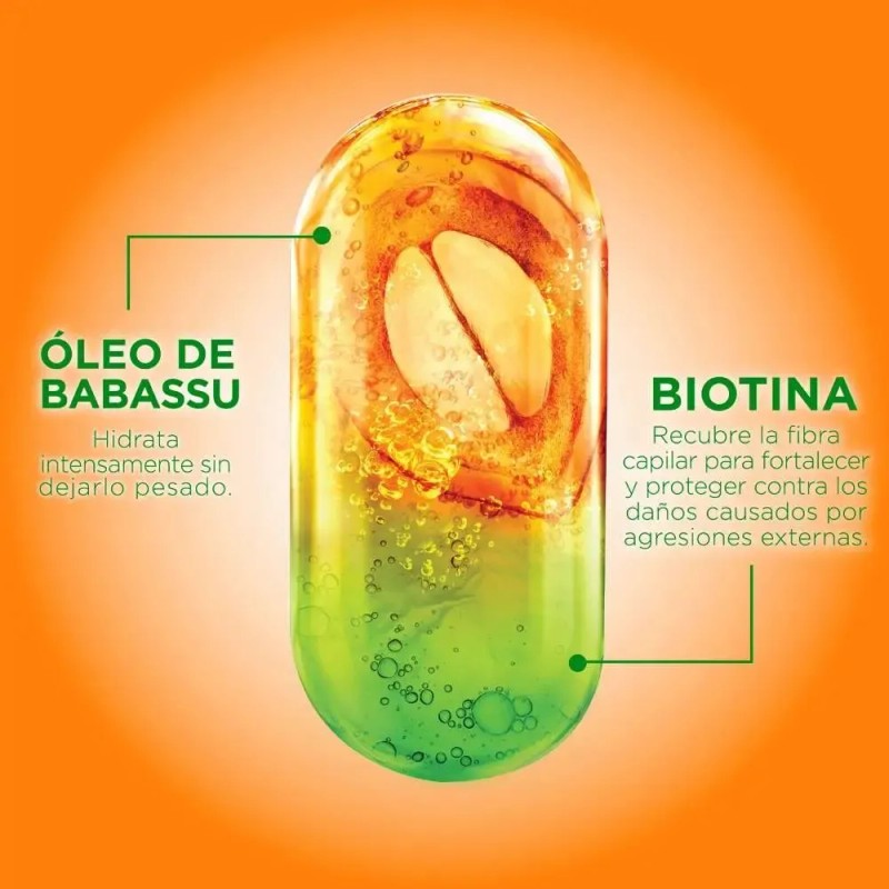 Garnier Fructis Borrador De Daño Shampoo Reparador 650ml