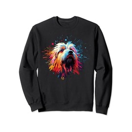 Watercolor Colorful Komondor Dogs Sweatshirt
