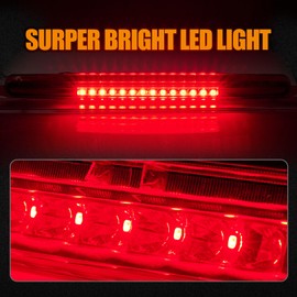 Cxdar Third 3rd Brake Light LED for 2005-2010 Scion tC, High Mount Rear Brake Lights Assembly for 05-10 Scion tC, Waterproof Center Cab Lamp Stop Light (Red)