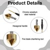 12PCS Countersink Drill Bit Set, Countersink Bits, Counter Sink Drill