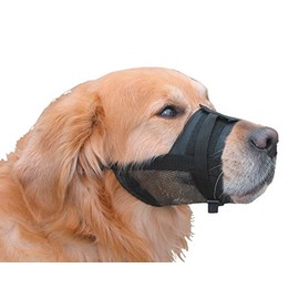 Nobby Nylon Adjustable Muzzle for Dog, S/M, Size 15 - 20 cm, Black