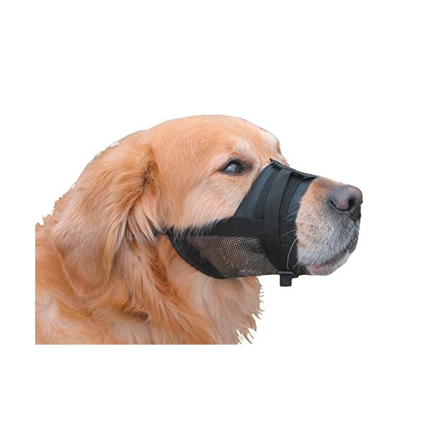 Nobby Nylon Adjustable Muzzle for Dog, S/M, Size 15 -