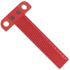 T-shaped SxP (T-160) T-Shaped Ruler, Woodworking, 0.04 inch (1 mm) Spacing, Injury Tool, Direct Marking, Aluminum Alloy,