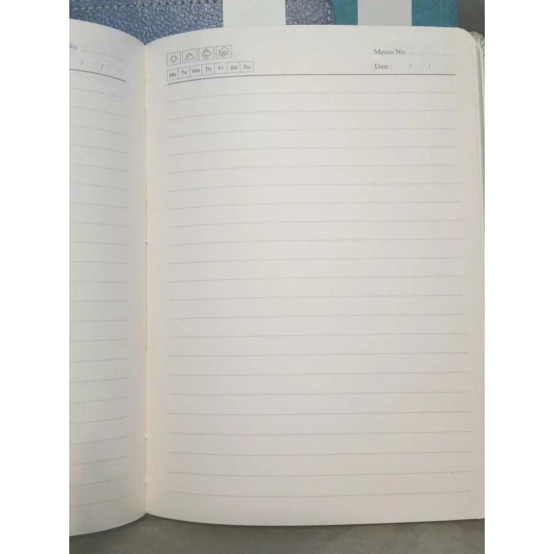 Ecoleatherette A5 Ruled Notebook - Flowers