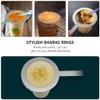 Hemoton 2pcs Creme Brulee Cup Scald Proof Baking Milk Rings