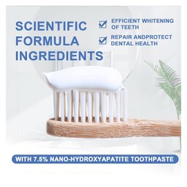 2025 NEW Hydroxyapatite Toothpastes,Fluoride-Free Toothpaste, Gentle Mint, Fresh Breath, Daily Use for Oral Health 4.23oz (2pcs)