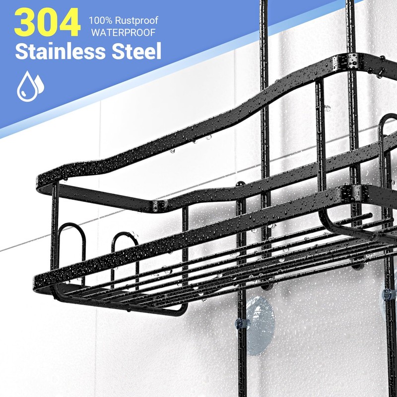 Aitatty Hanging Shower Caddy Bathroom Organizer: Rustproof Shower Shelf Racks