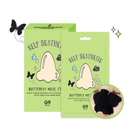 G9SKIN SELF AESTHETIC BUTTERFLY NOSE STRIP, Set of 5, Gina Skin Self Esthetic Butterfly, Nose Pack, Pore Pack