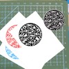 4 Pack A4 Rubber Stamp Sheets for Artistic Stamp Creations,