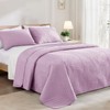 Exclusivo Mezcla Twin Quilt Bedding Set, Lightweight Lilac Quilts Twin