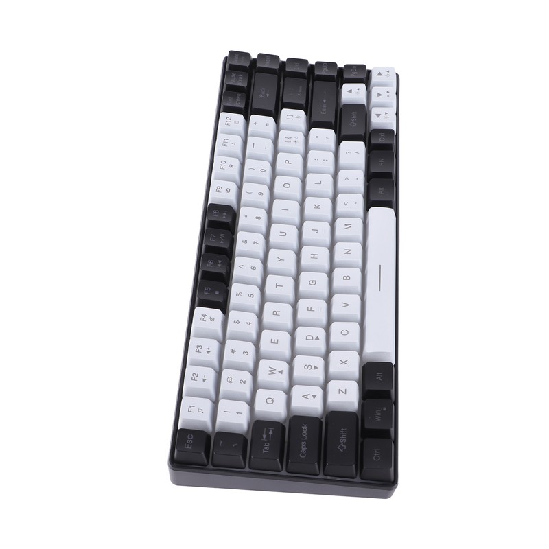 Gaming Keyboard Type C 84 Keys RGB Backlit Ergonomically Curved