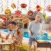 Qpout 30Pcs Summer BBQ Picnic Party Hanging Swirls Decor BBQ