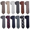 DonDon Men's Tie 6 cm Cotton Plain Checked and Polka