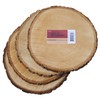 Basswood Round Unsanded, Pack of 4, 7-9 inch Diameter x
