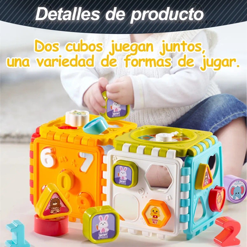 Juguete Niños Didáctico Educativo 6en1 Cubo Actividades Bebé