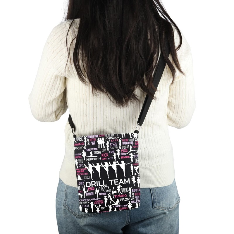 FEELMEM Dance Drill Team Crossbody Bag Color Guard Dance Cheerleading