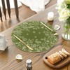 Artoid Mode Antique Herbs and Wild Flowers Spring Round Placemats