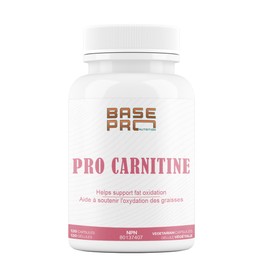 PRO Carnitine Capsules - 120 CAPSULES | L-Carnitine 1500mg per Serving | Base Pro Nutrition | 120 Vegetarian Capsules | L-Carnitine |