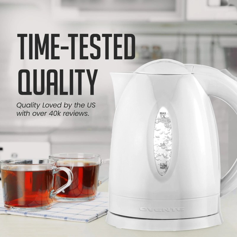 OVENTE Electric Kettle Hot Water Heater 1.7 Liter - BPA