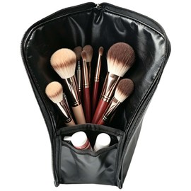 Makeup Brush Holder Travel, Compact Lightweight Accessory for Travel and Daily Use - Stand Up Makeup Brush Vertical