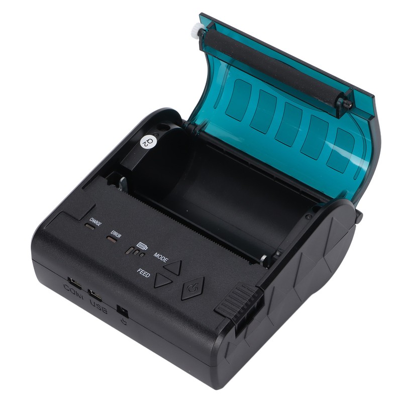 Label Printer 80mm Mini Portable Stable Convenient Thermal Printer for