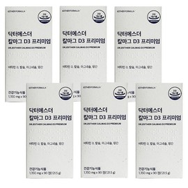 Esther Formula Dr. Esther Calmag D3 Premium 1350mg x 90 tablets, 6 boxes / 에스더포뮬러 닥터에스더 칼마그 D3 프리미엄 1350mg x 90정 6박스