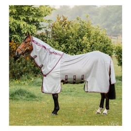 HORSEWARE Ireland Amigo Bug Buster Vamoose NFZ, Color: Silver/Burgundy, Size: 78 (AFRR3V-IQWQ-78)